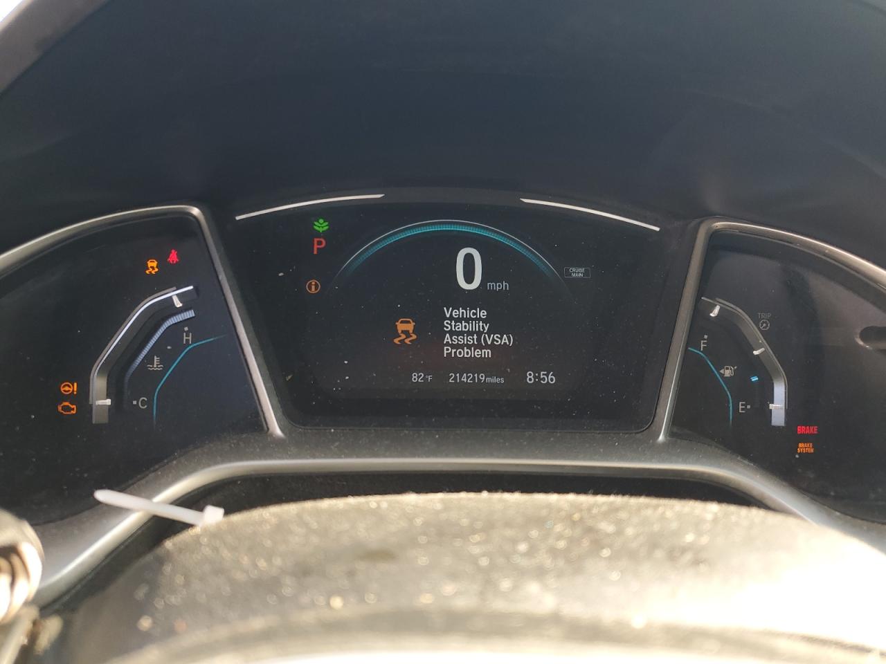 2017 Honda Civic VIN 19XFC2F76HE012156 Copart auction photo, front end / side damage thumbnail 9