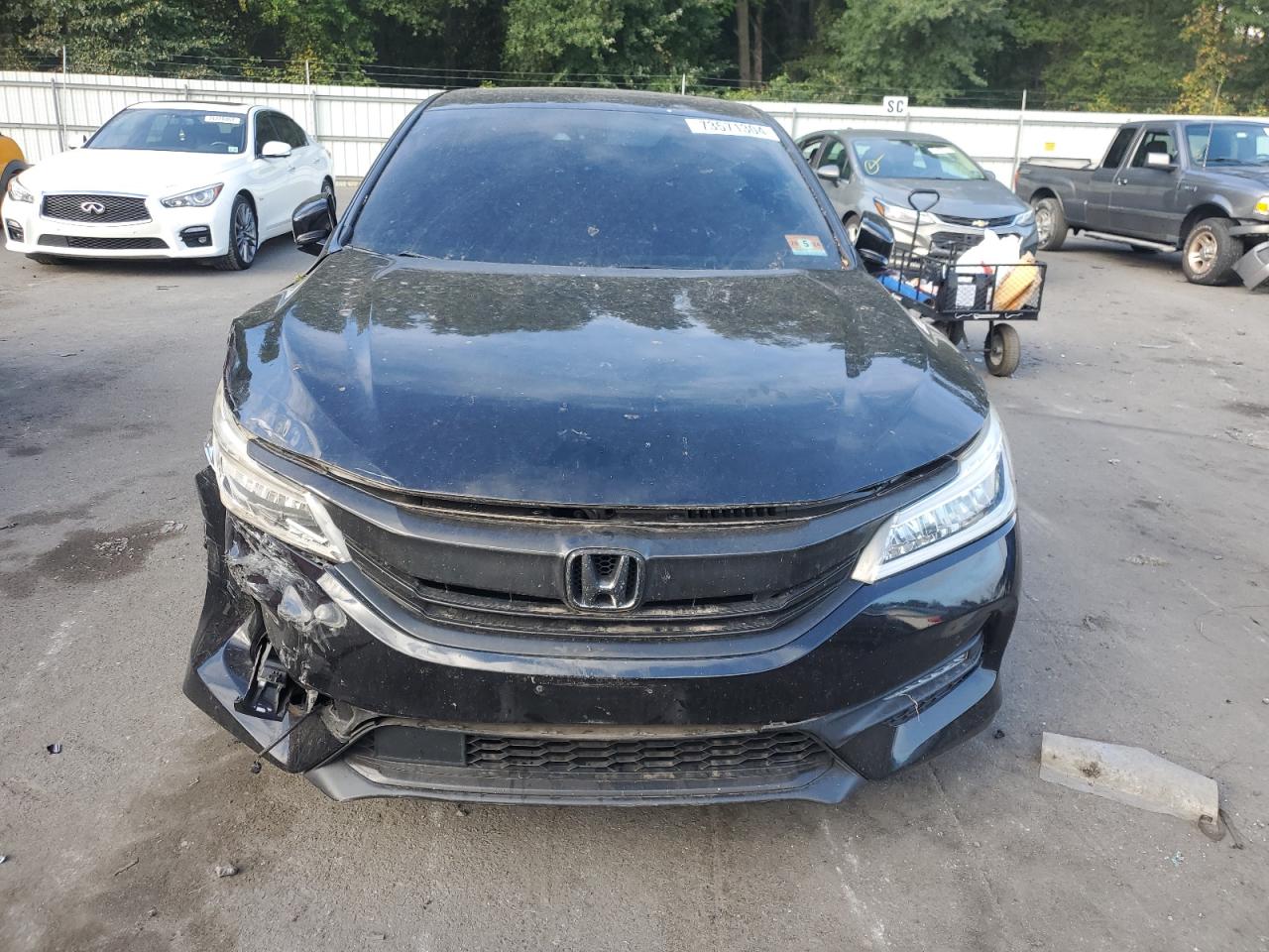 2017 Honda Accord VIN 1HGCR3F99HA024329 Copart auction photo, front end damage thumbnail 5