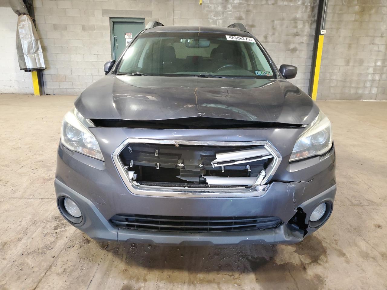 2017 Subaru Outback VIN 4S4BSACC7H3206288 Copart auction photo, front end / rear end damage thumbnail 5
