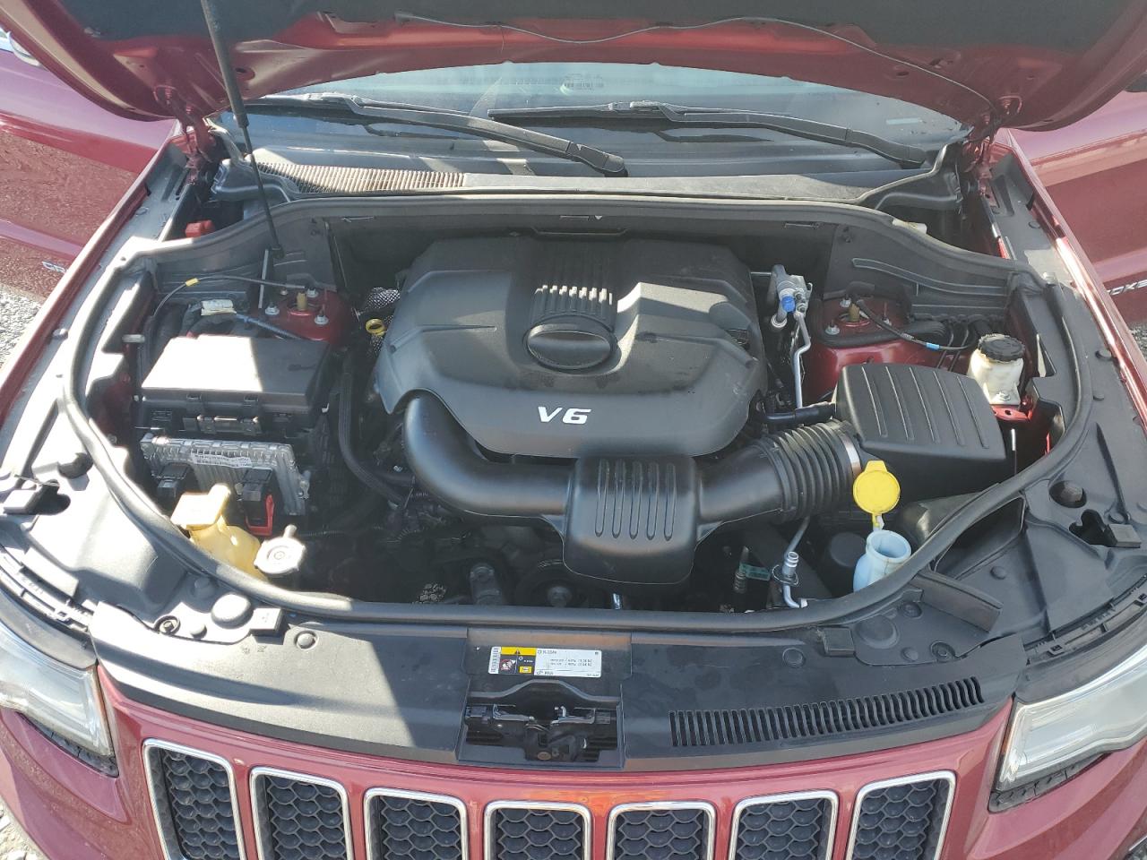 2014 Jeep Grand Cherokee VIN 1C4RJFCG8EC376256 Copart auction photo, rear end damage thumbnail 13