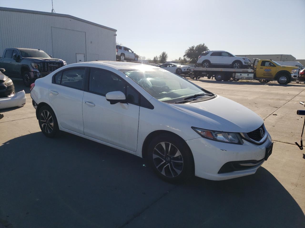 2014 Honda Civic VIN 19XFB2F81EE242484 Copart auction photo, rear end damage thumbnail 4