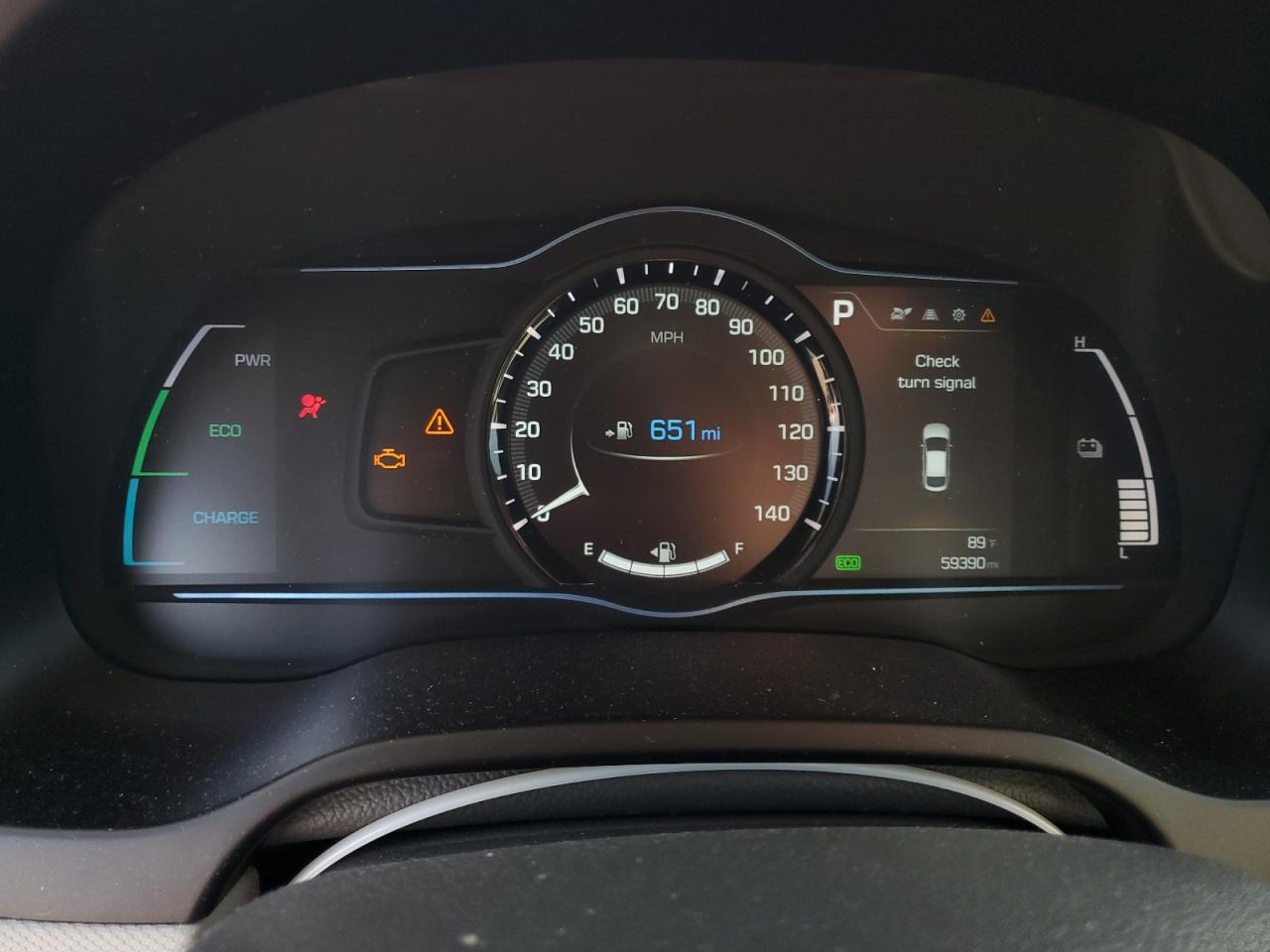 2019 Hyundai IONIQ VIN KMHC75LCXKU134128 Copart auction photo, front end damage thumbnail 9