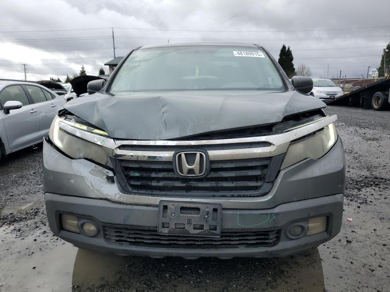 2017 Honda Ridgeline VIN 5FPYK3F69HB025784 Copart auction photo, front end damage thumbnail 5