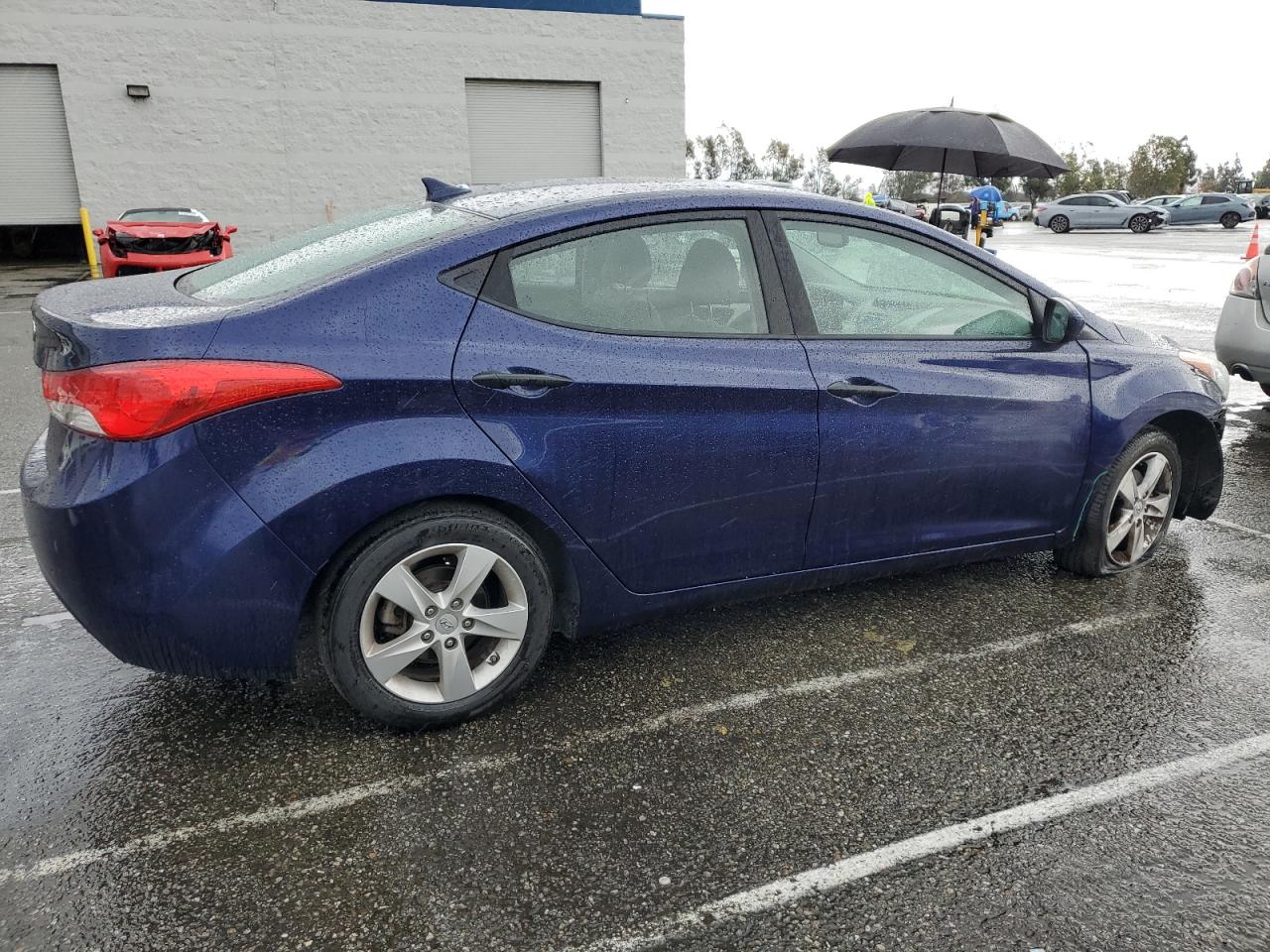 2013 Hyundai Elantra VIN 5NPDH4AE0DH244039 Copart auction photo, front end damage thumbnail 3
