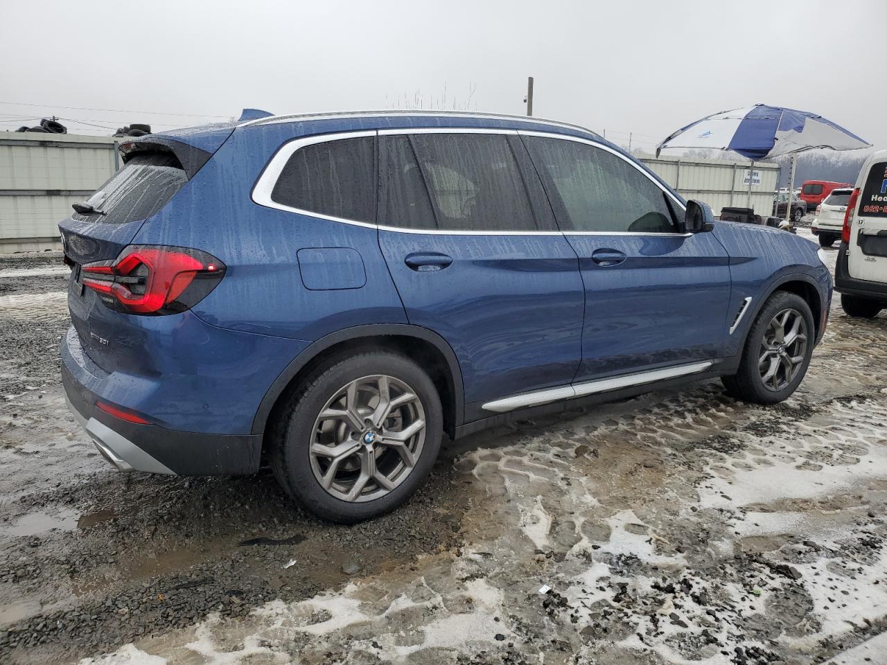 2024 BMW X3 VIN WBX57DP08RN279585 Copart auction photo, side damage thumbnail 3