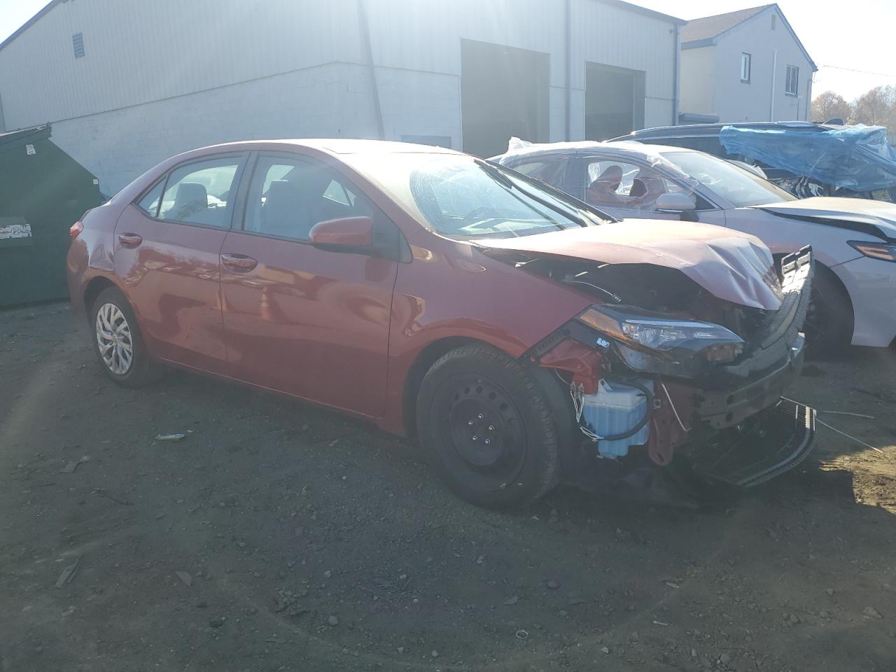 2017 Toyota Corolla VIN 2T1BURHEXHC762299 Copart auction photo, front end damage thumbnail 4