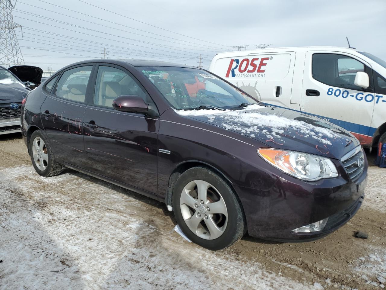 2007 Hyundai Elantra VIN KMHDU46D47U114430 Copart auction photo, minor dent/scratches damage thumbnail 4