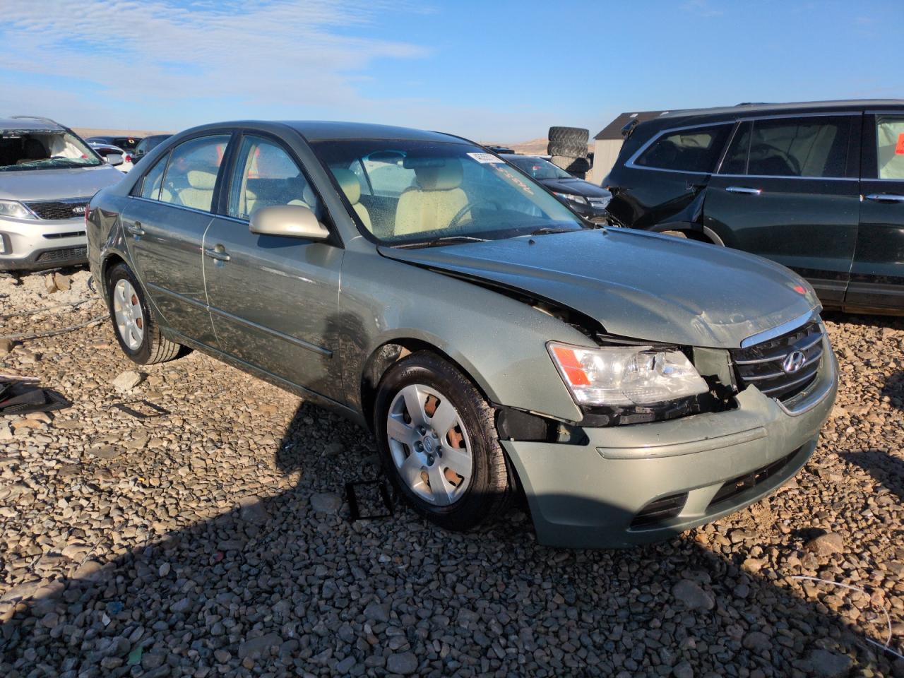 2009 Hyundai Sonata VIN 5NPET46C19H413552 Copart auction photo, front end / rear end damage thumbnail 4