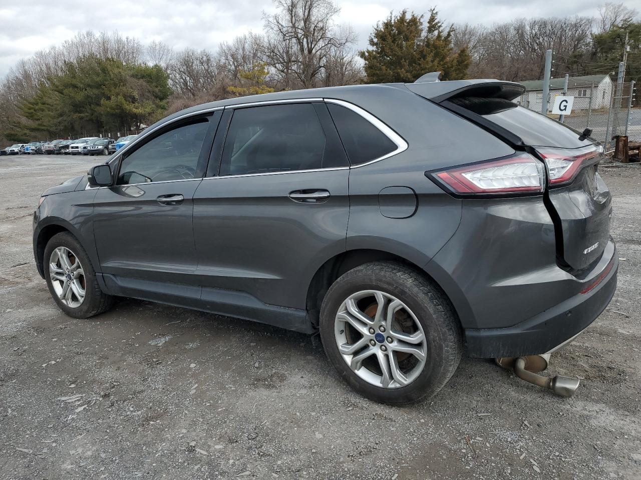 2016 Ford Edge VIN 2FMPK3K97GBB83276 Copart auction photo, front end / side damage thumbnail 2
