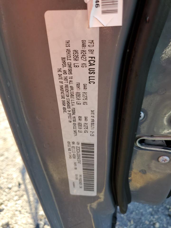 2019 Dodge Charger VIN 2C3CDXJG3KH615747 Copart auction photo, front end / side damage thumbnail 14