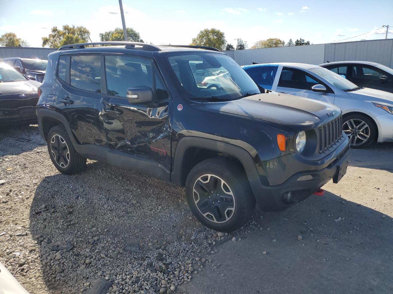 2017 Jeep Renegade VIN ZACCJBCB1HPG61674 Copart auction photo, side damage thumbnail 4