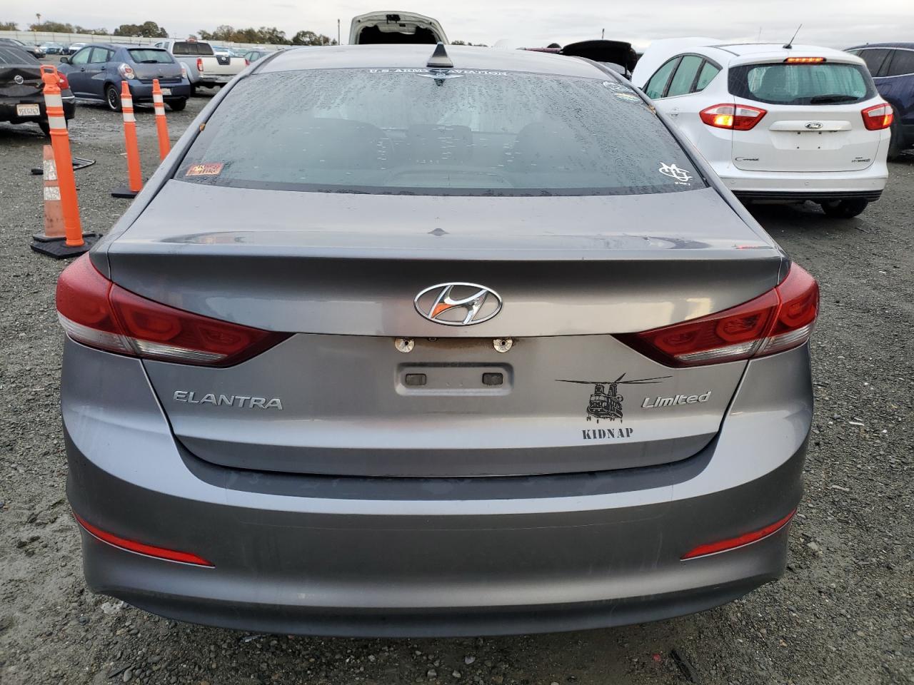 2017 Hyundai Elantra VIN KMHD84LF8HU176358 Copart auction photo, minor dent/scratches damage thumbnail 6
