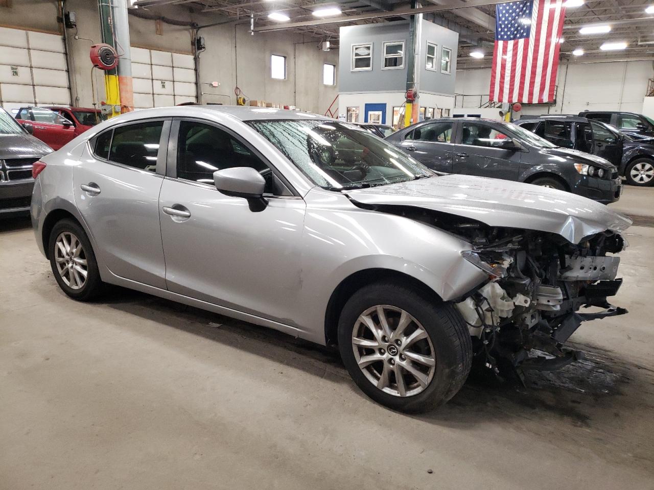 2016 Mazda 3 VIN 3MZBM1U74GM299393 Copart auction photo, front end damage thumbnail 4