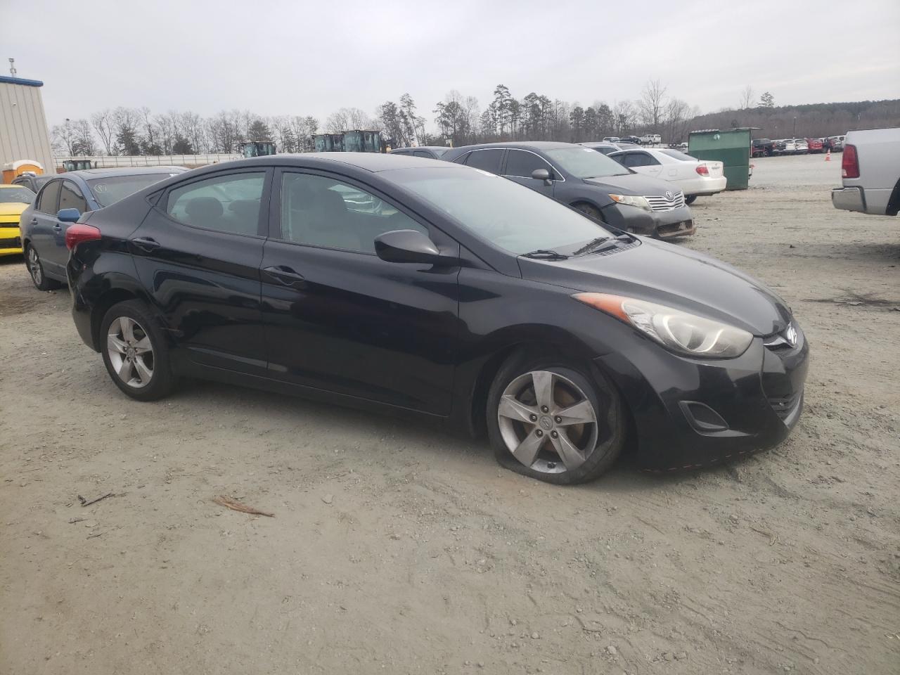 2011 Hyundai Elantra VIN KMHDH4AE7BU116394 Copart auction photo, front end / minor dent/scratches damage thumbnail 4
