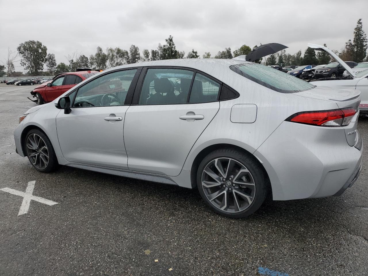 2020 Toyota Corolla VIN 5YFS4RCE3LP038177 Copart auction photo, side damage thumbnail 2