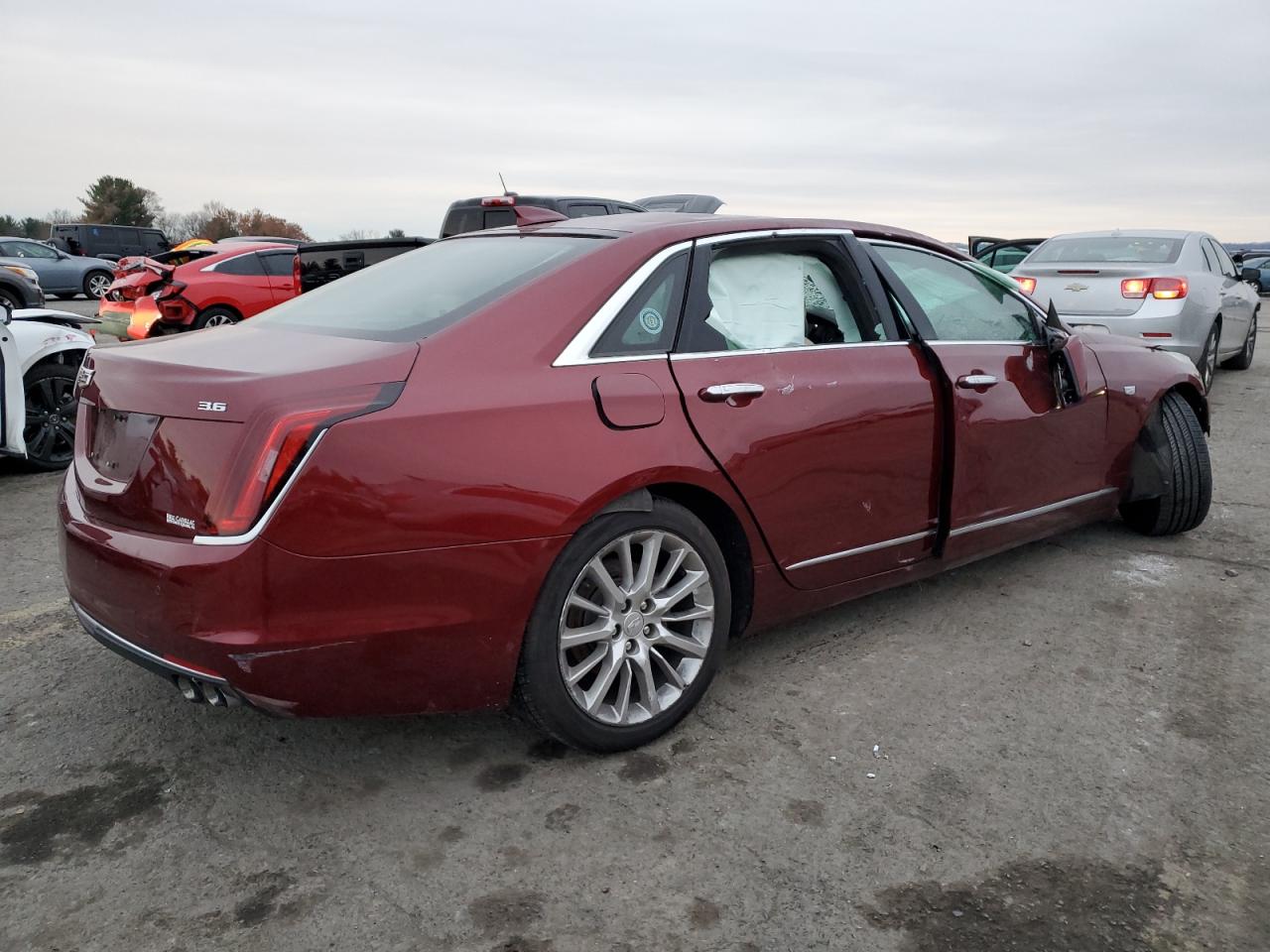 2017 Cadillac CT6 VIN 1G6KB5RS3HU194339 Copart auction photo, front end / top/roof damage thumbnail 3