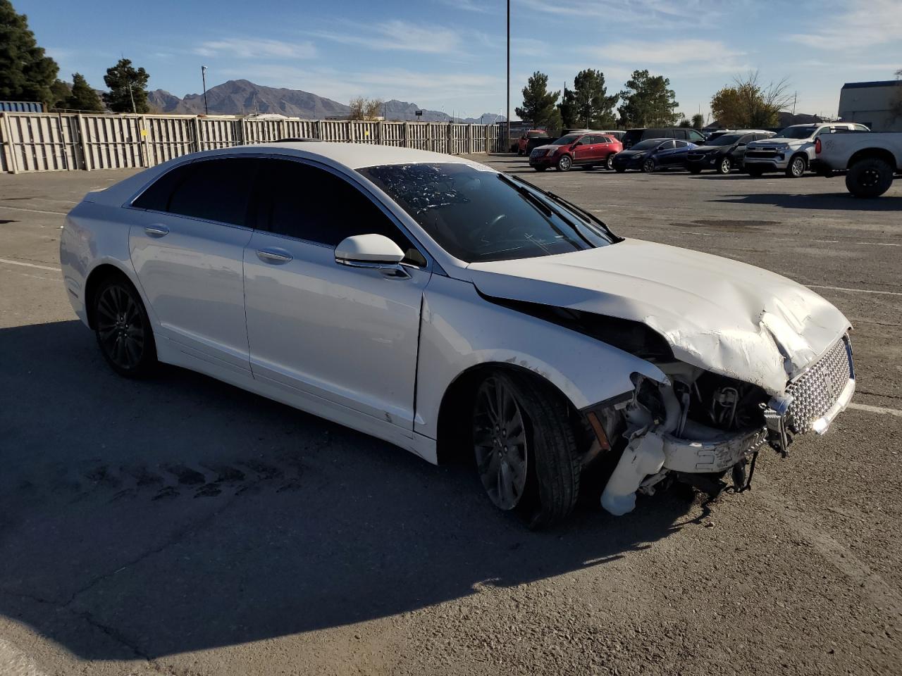2018 Lincoln MKZ VIN 3LN6L5C97JR601945 Copart auction photo, front end / undercarriage damage thumbnail 4