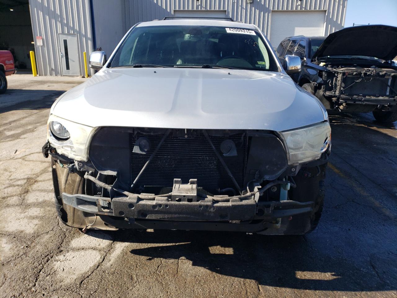 2011 Dodge Durango VIN 1D4SE4GTXBC661430 Copart auction photo, front end / side damage thumbnail 5