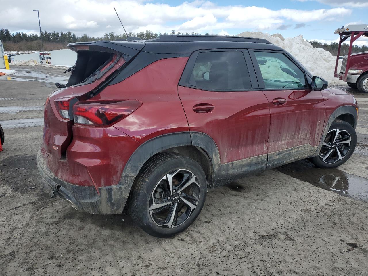 2022 Chevrolet TrailBlazer VIN KL79MTSL8NB080905 Copart auction photo, rear end damage thumbnail 3