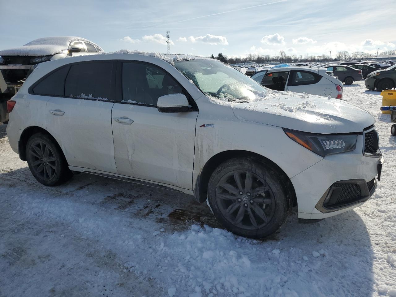 2020 Acura MDX VIN 5J8YD4H09LL800710 Copart auction photo, vandalism / front end damage thumbnail 4