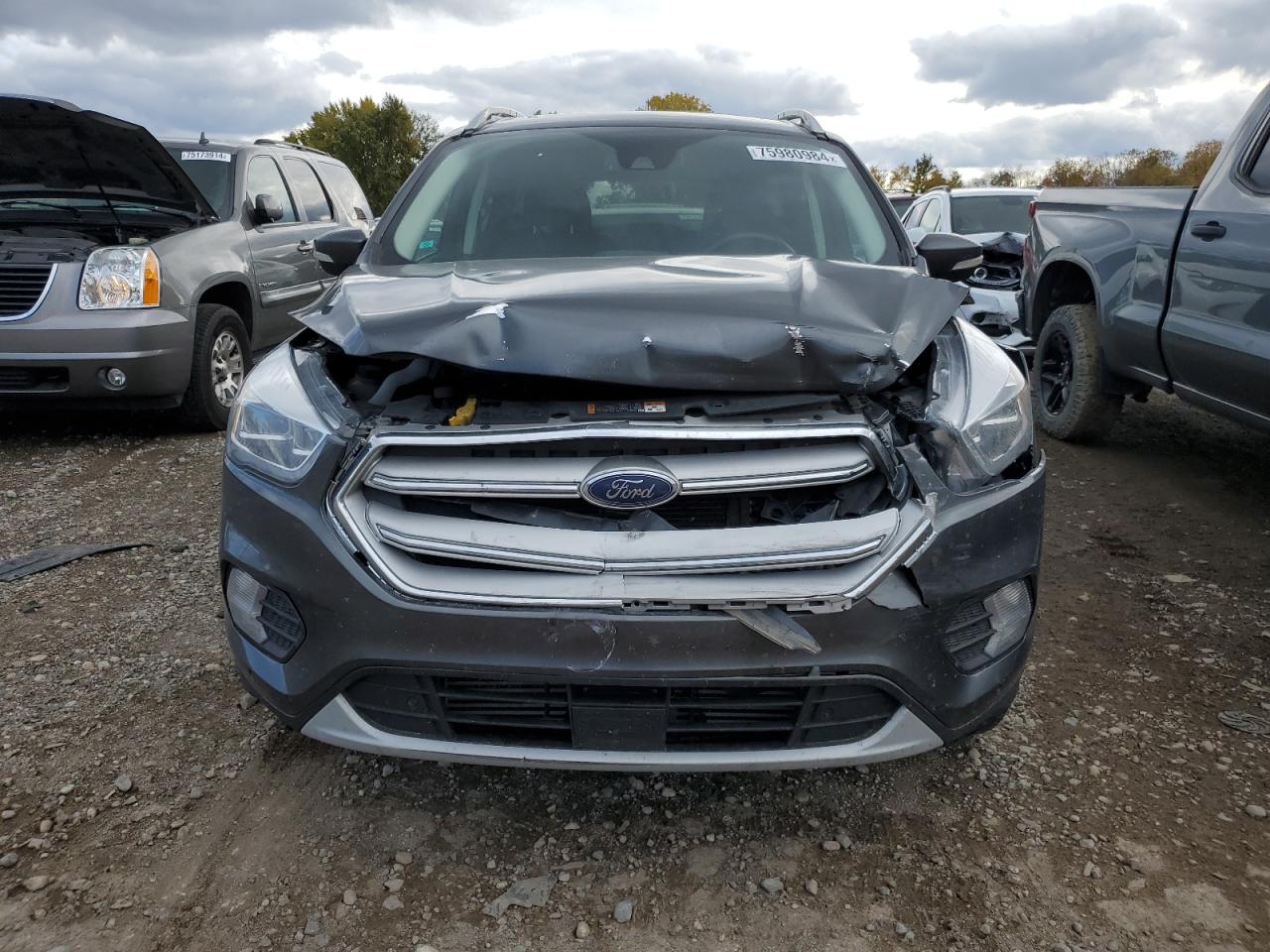 2019 Ford Escape VIN 1FMCU9J96KUB35512 Copart auction photo, front end / mechanical damage thumbnail 5