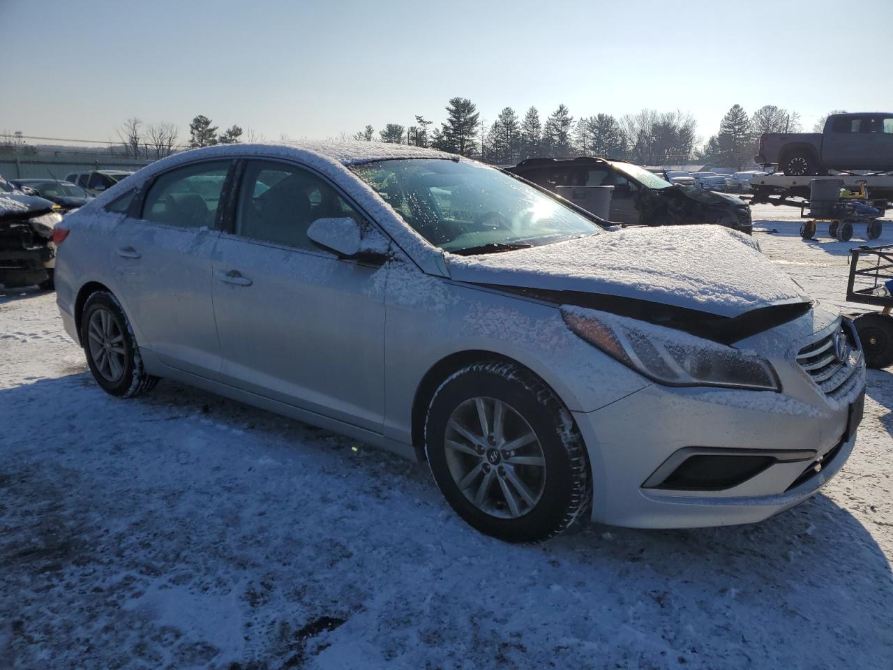 2017 Hyundai Sonata VIN 5NPE24AF0HH563655 Copart auction photo, front end damage thumbnail 4