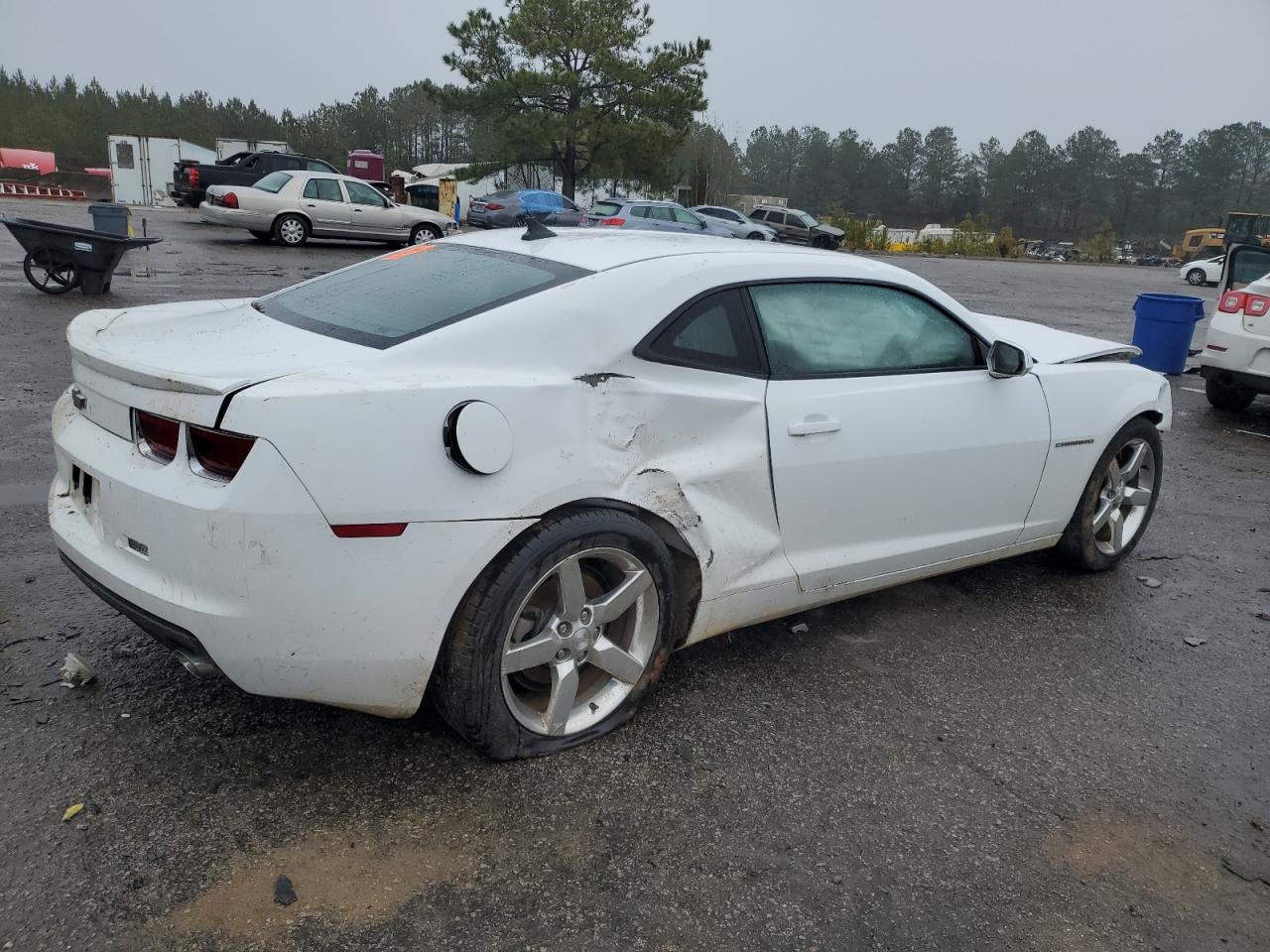 2013 Chevrolet Camaro VIN 2G1FB1E35D9131488 Copart auction photo, front end / side damage thumbnail 3