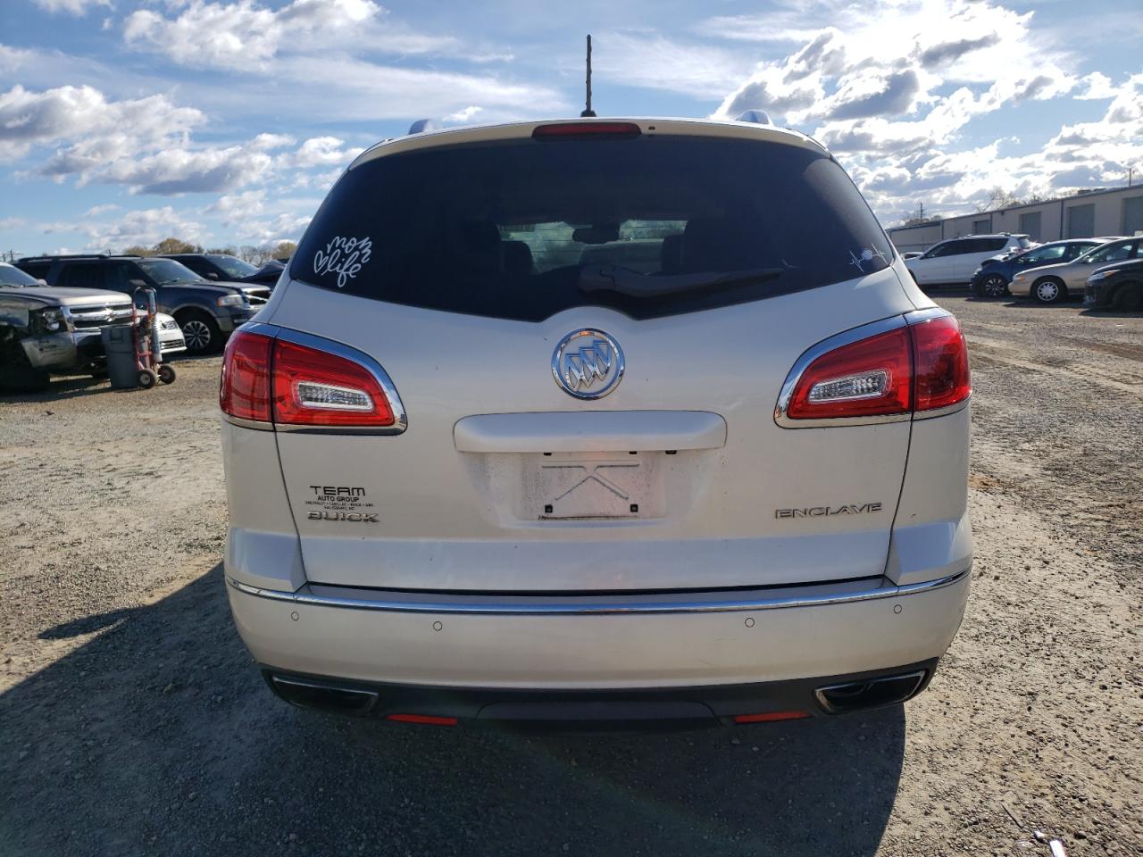 2015 Buick Enclave VIN 5GAKRCKD2FJ185978 Copart auction photo, front end / side damage thumbnail 6