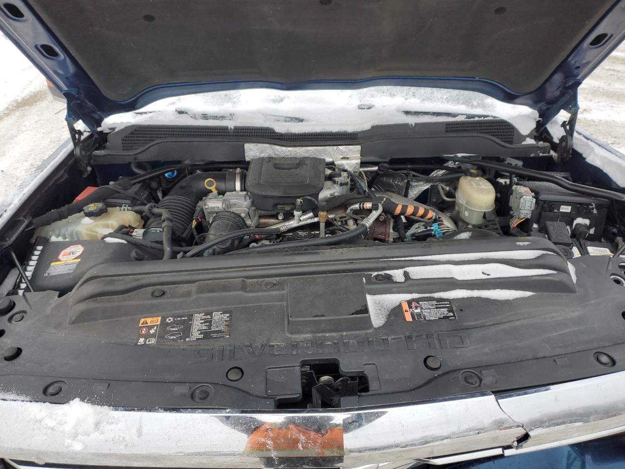 2016 Chevrolet Silverado VIN 1GC1KXE81GF176715 Copart auction photo, front end / side damage thumbnail 12