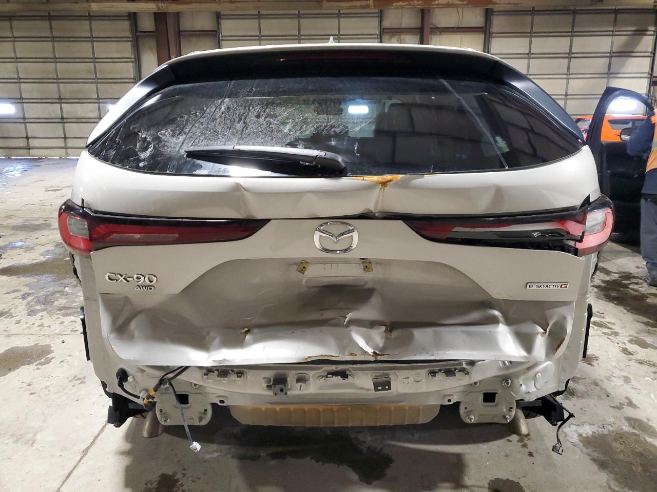 2024 Mazda CX-90 VIN JM3KK1HCXR1141115 Copart auction photo, rear end / minor dent/scratches damage thumbnail 6