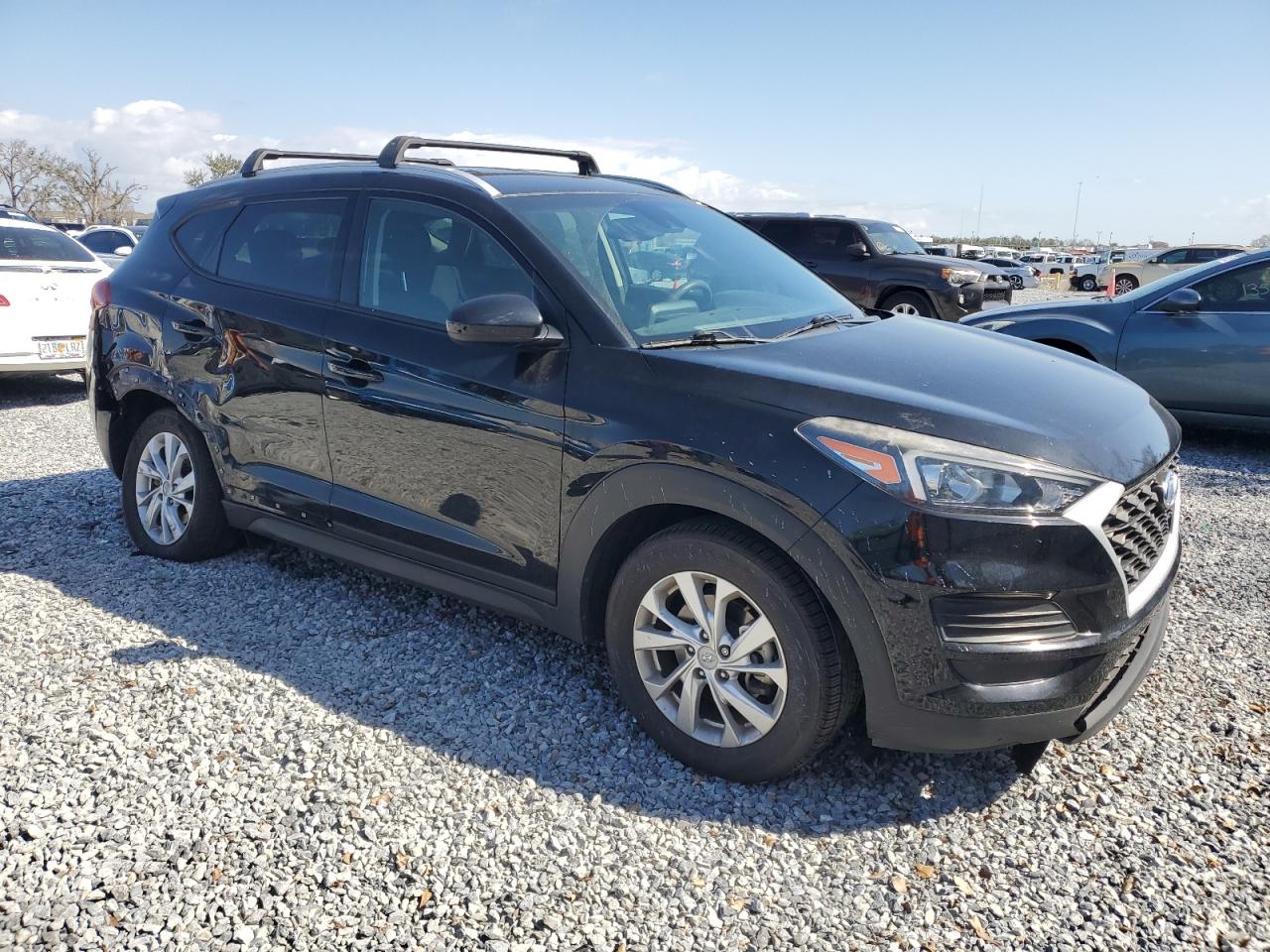 2019 Hyundai Tucson VIN KM8J33A44KU014859 Copart auction photo, side damage thumbnail 4
