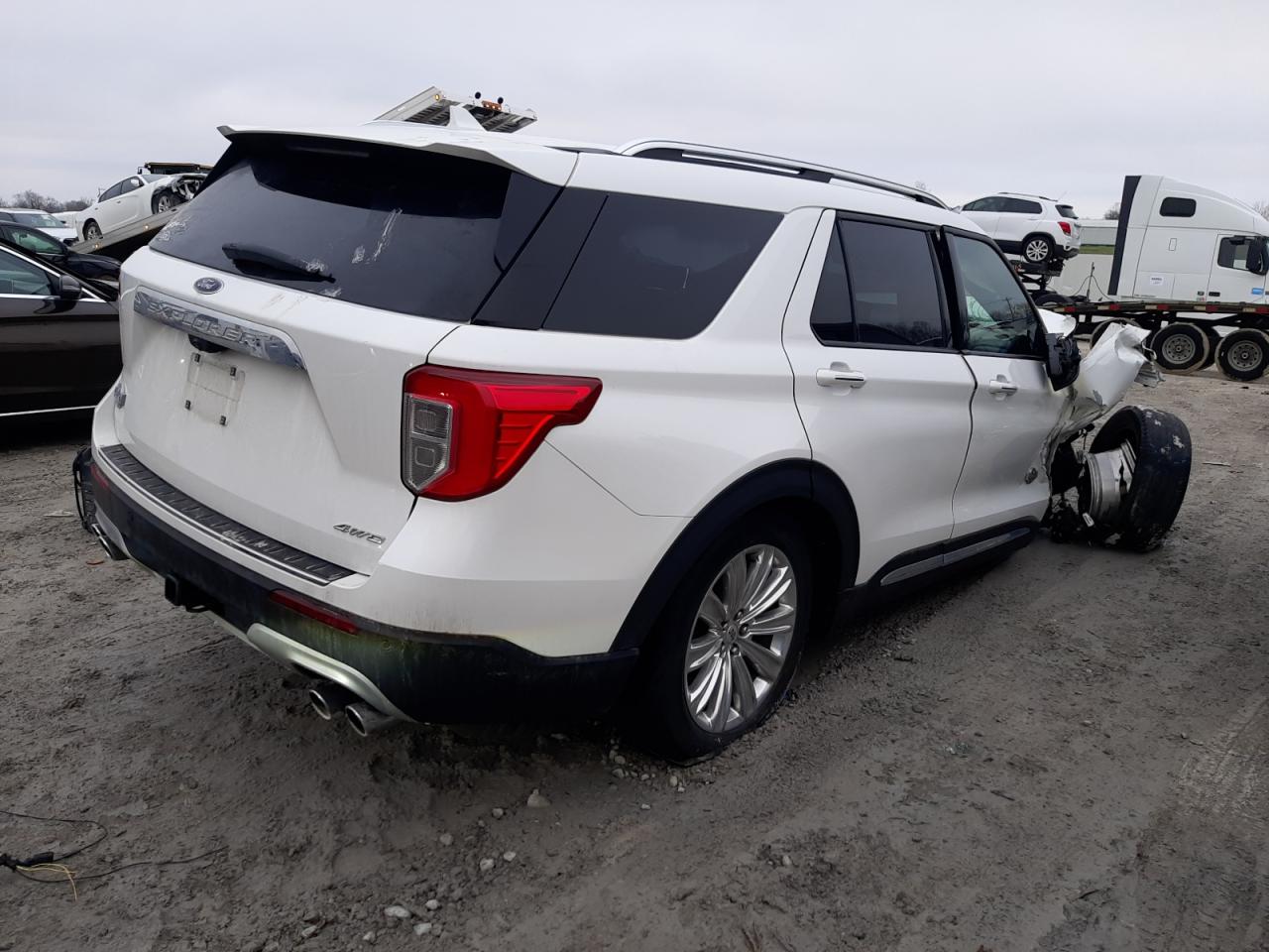 2021 Ford Explorer VIN 1FM5K8LC6MGC46838 Copart auction photo, front end damage thumbnail 3