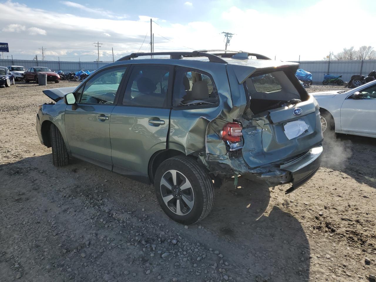 2017 Subaru Forester VIN JF2SJAEC7HH576973 Copart auction photo, rear end damage thumbnail 2