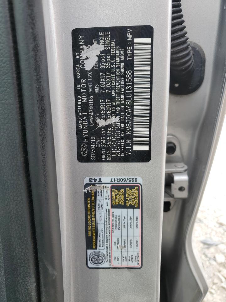 2020 Hyundai Tucson VIN KM8J2CA48LU131588 Copart auction photo, all over damage thumbnail 13