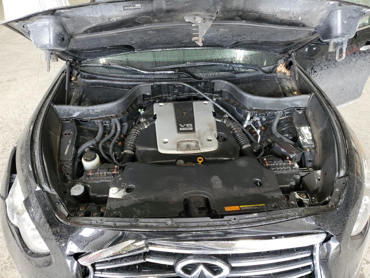 2015 Infiniti QX70 VIN JN8CS1MW6FM482023 Copart auction photo, front end damage thumbnail 12