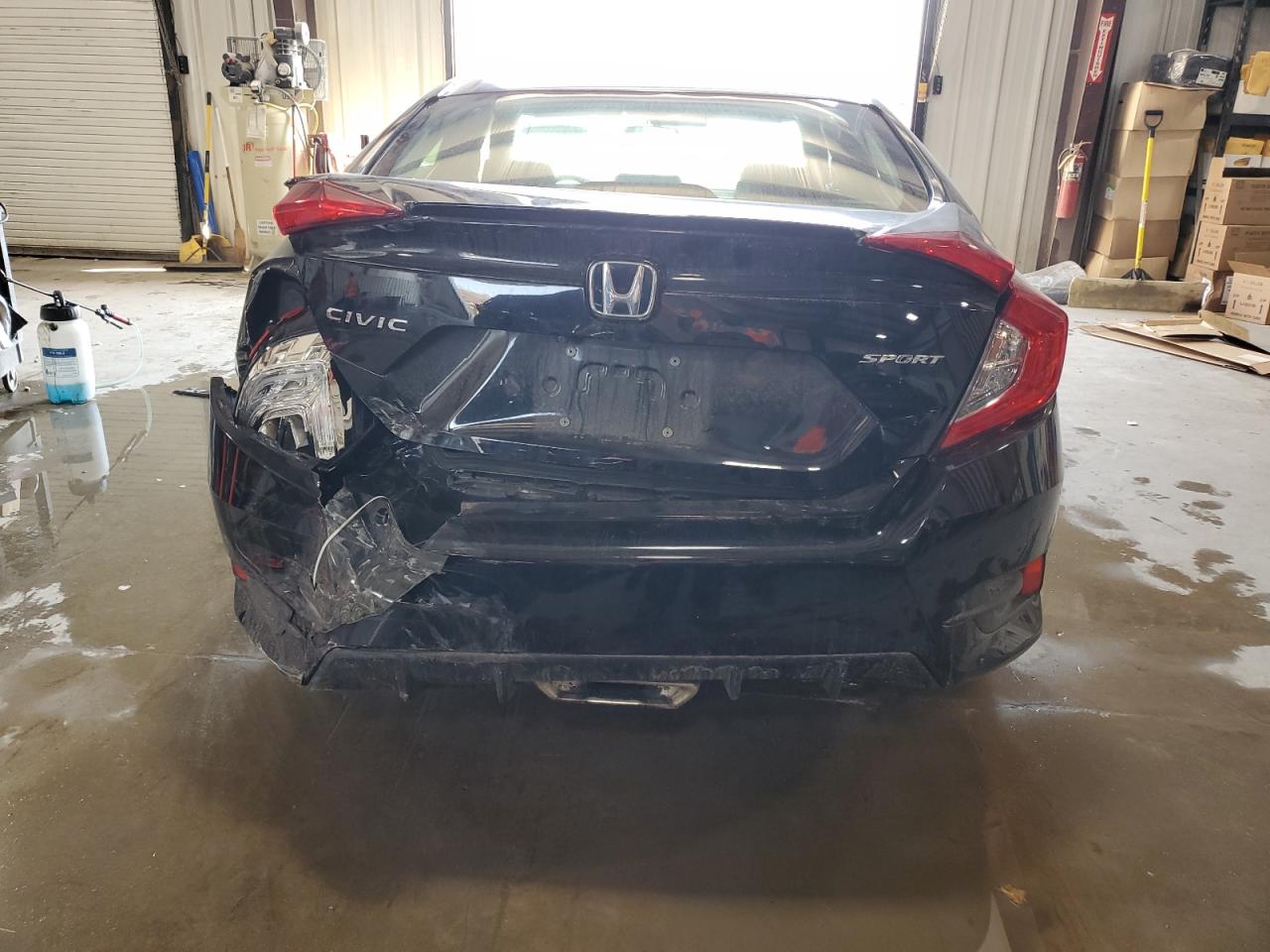 2019 Honda Civic VIN 2HGFC2F83KH531722 Copart auction photo, rear end damage thumbnail 6