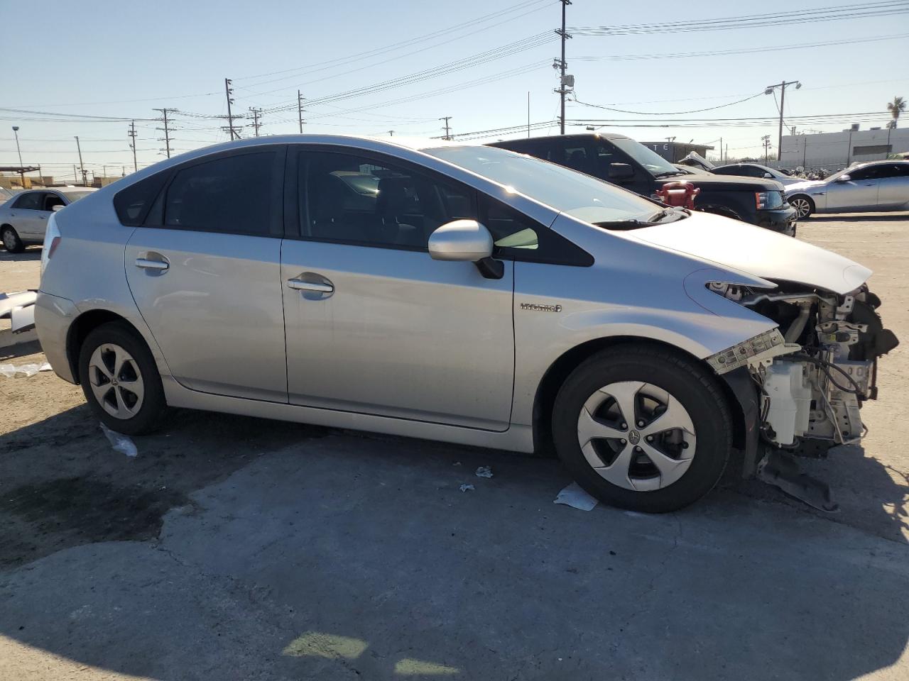 2015 Toyota Prius VIN JTDKN3DU1F1954400 Copart auction photo, front end damage thumbnail 4