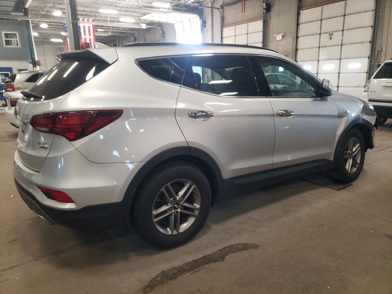 2018 Hyundai Santa Fe VIN 5XYZUDLB0JG547166 Copart auction photo, front end damage thumbnail 3