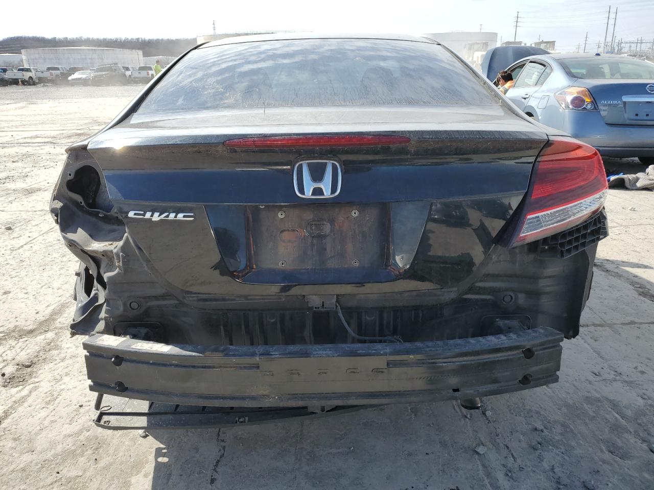 2015 Honda Civic VIN 2HGFG3B80FH513880 Copart auction photo, side / rear end damage thumbnail 6