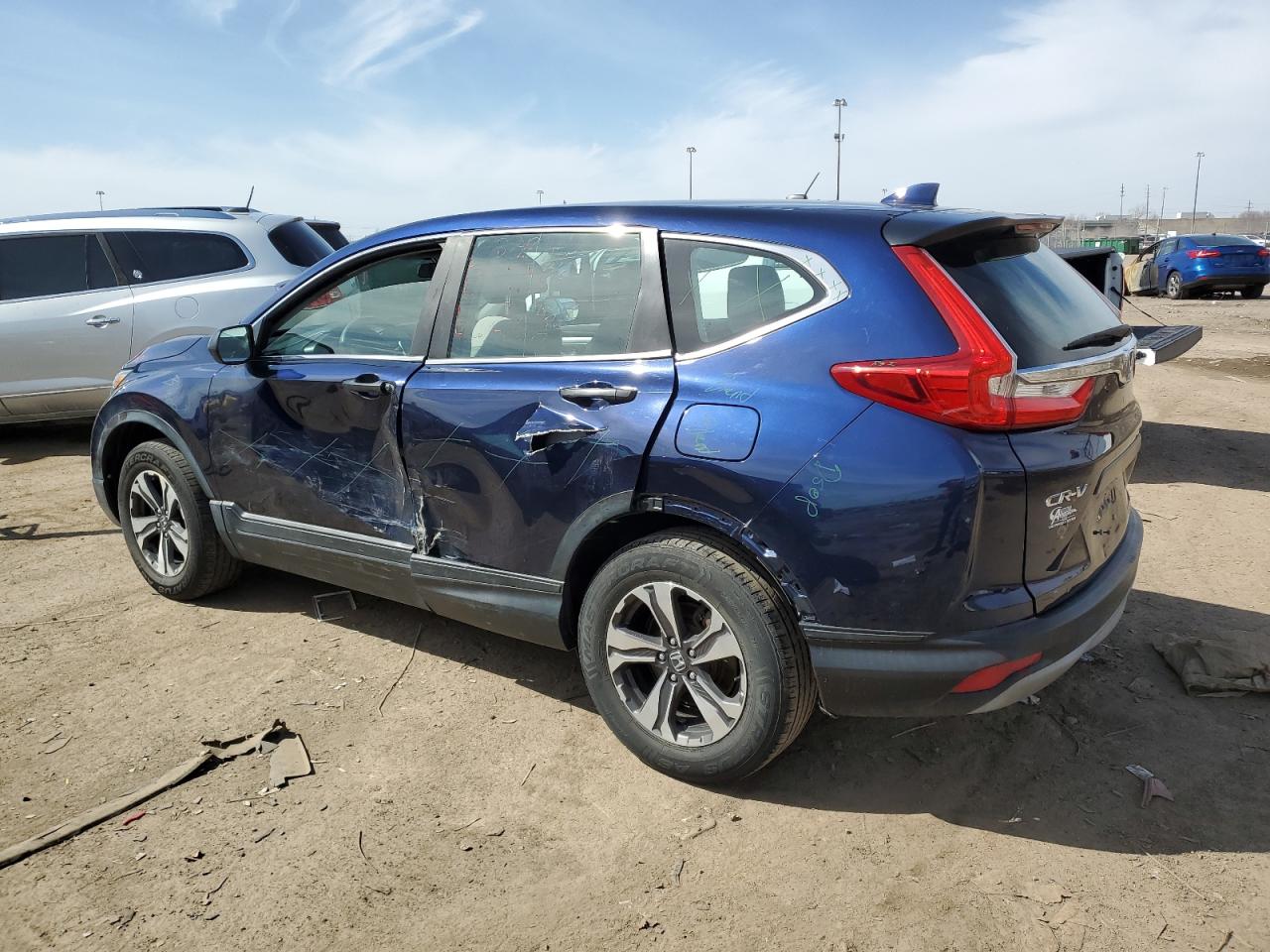2017 Honda CR-V VIN 2HKRW6H35HH202712 Copart auction photo, side / rear end damage thumbnail 2