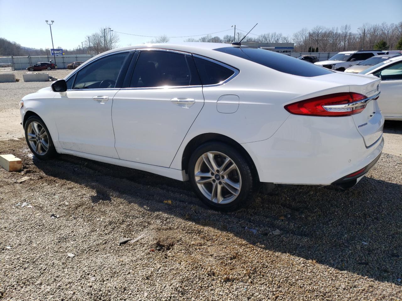 2018 Ford Fusion VIN 3FA6P0HD0JR152073 Copart auction photo, front end / side damage thumbnail 2