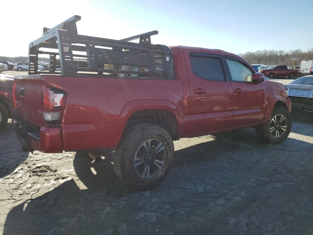 2019 Toyota Tacoma VIN 3TMCZ5AN8KM233909 Copart auction photo, rollover damage thumbnail 3