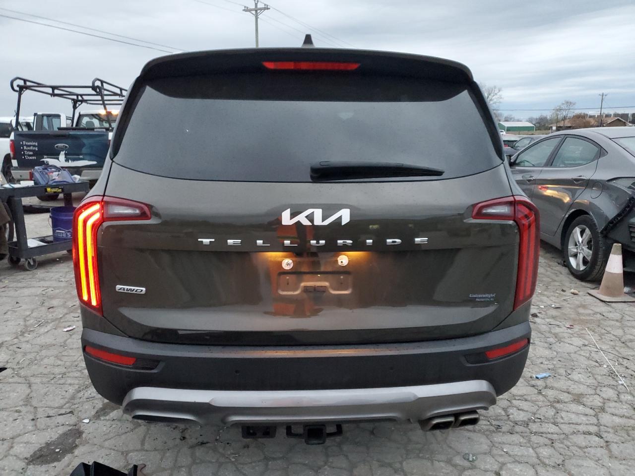 2022 KIA Telluride VIN 5XYP3DHCXNG314011 Copart auction photo, side damage thumbnail 6