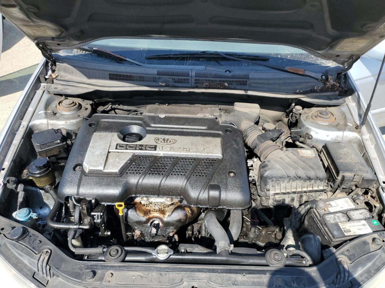 2005 KIA Spectra VIN KNAFE121255078858 Copart auction photo, rear end damage thumbnail 11