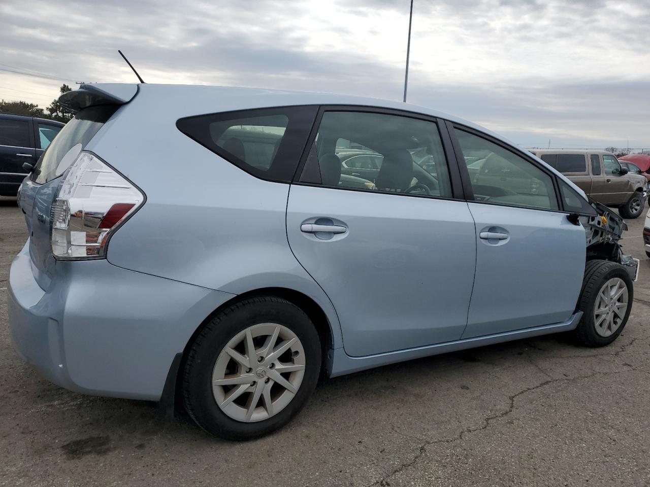 2012 Toyota Prius VIN JTDZN3EU1C3125792 Copart auction photo, front end / side damage thumbnail 3