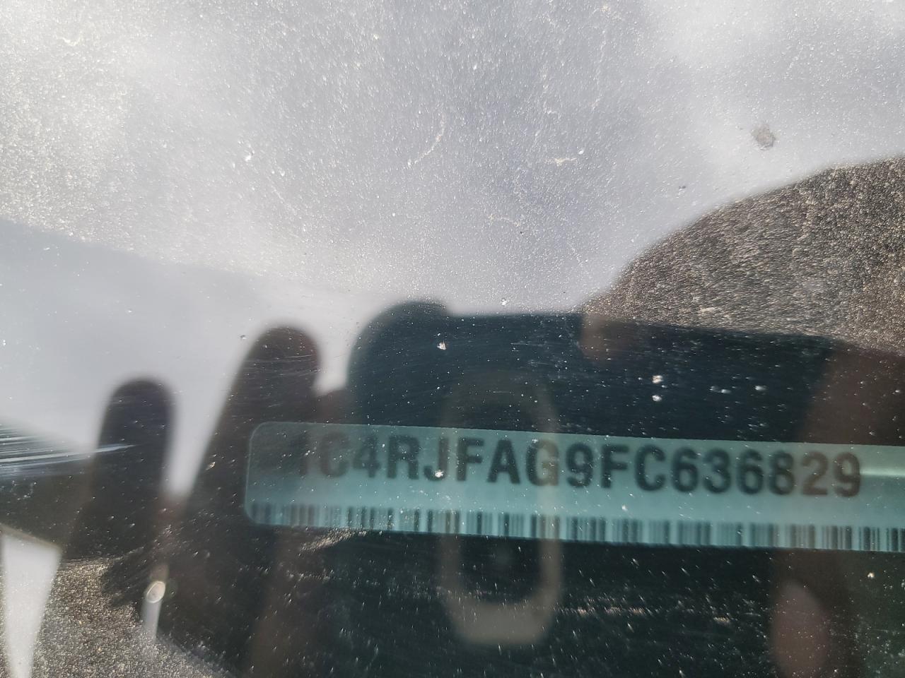 2015 Jeep Grand Cherokee VIN 1C4RJFAG9FC636829 Copart auction photo, side damage thumbnail 13