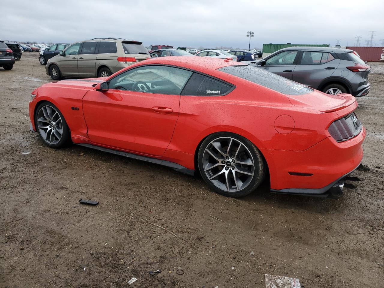 2015 Ford Mustang VIN 1FA6P8CF4F5362273 Copart auction photo, rear end / minor dent/scratches damage thumbnail 2