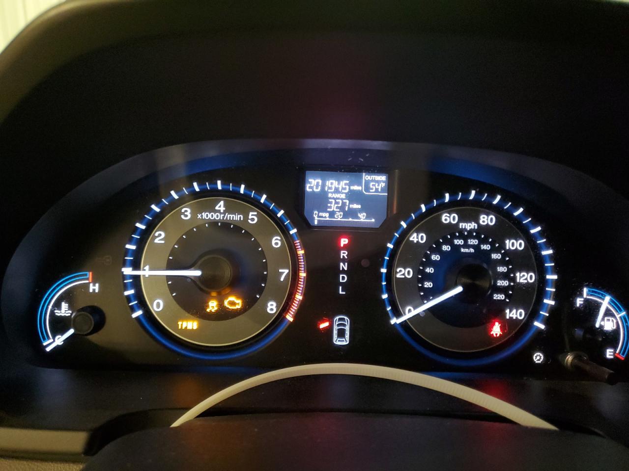 2012 Honda Odyssey VIN 5FNRL5H61CB036774 Copart auction photo, mechanical / hail damage thumbnail 9