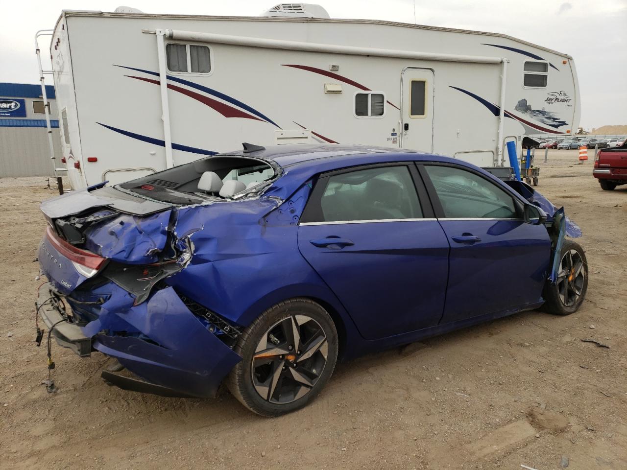 2023 Hyundai Elantra VIN KMHLP4AG6PU484962 Copart auction photo, all over damage thumbnail 3