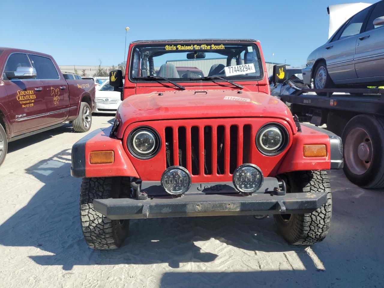 1997 Jeep Wrangler VIN 1J4FY19S7VP512988 Copart auction photo, water/flood damage thumbnail 5